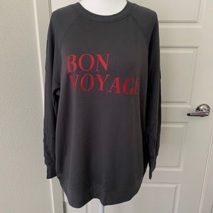 NWT Wildfox Bon Voyage Oversized Sweatshirt Sz Small